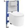 Mexen Sofia скрит монтажен комплект WC, пневматична рамка Tex Air XS-F с WC чиния и