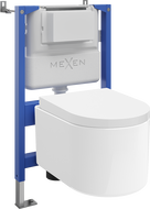 Mexen Sofia скрит монтажен комплект WC, пневматична рамка Tex Air XS-F с WC чиния и