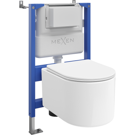 Mexen Sofia скрита тоалетна WC монтажна конструкция Tex Air XS-F с тоалетна чиния