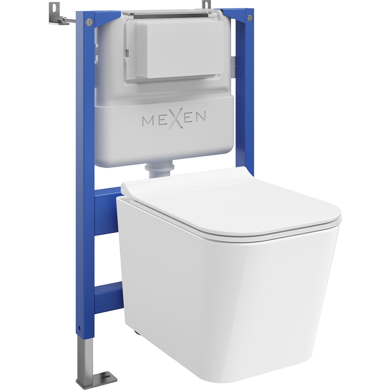 Mexen Teo подвижен комплект WC с пневматична рамка Tex Air XS-F с тоалетна чиния