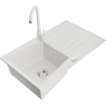 Mexen Cesar гранитна кухненска мивка с 1 отделение, отцедник и кухненски