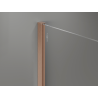 Mexen Kioto+ душ стена с рафт Walk-in 90 x 200 cm, омбре черна 8 mm, четкана мед