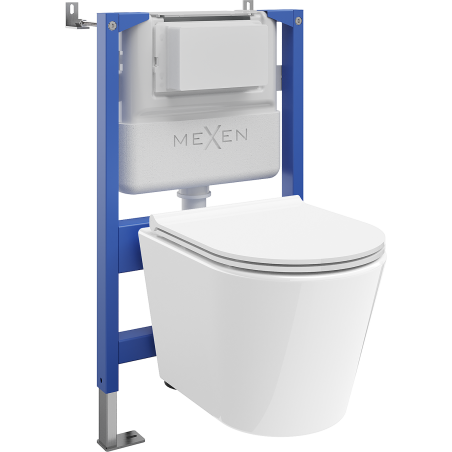 Mexen Rico скрит монтажен комплект за WC с пневматична рамка Tex Air XS-F с