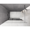 Mexen Kioto+ душ стена с рафт Walk-in 110 x 200 см, омбре черна 8 мм, хром - 800-110-121-01-76
