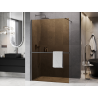 Mexen Kioto+ Душ параван с рафт Walk-in 100 x 200 см, бронз 8 мм, gun metal - 800-100-121-95-32