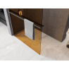 Mexen Kioto+ душ преграда с рафт Walk-in 130 x 200 см, бронз 8 мм, gun metal - 800-130-121-95-32