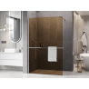 Mexen Kioto+ душ кабина с рафт Walk-in 120 x 200 см, бронз 8 мм, четкан никел