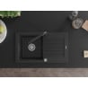 Mexen Pablo гранитна мивка с 1 отделение с отцедник и кухненски кран Duero,