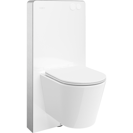 Mexen Rico Стенен WC комплект с пневматичен стелаж Tex Air G с тоалетна чиния