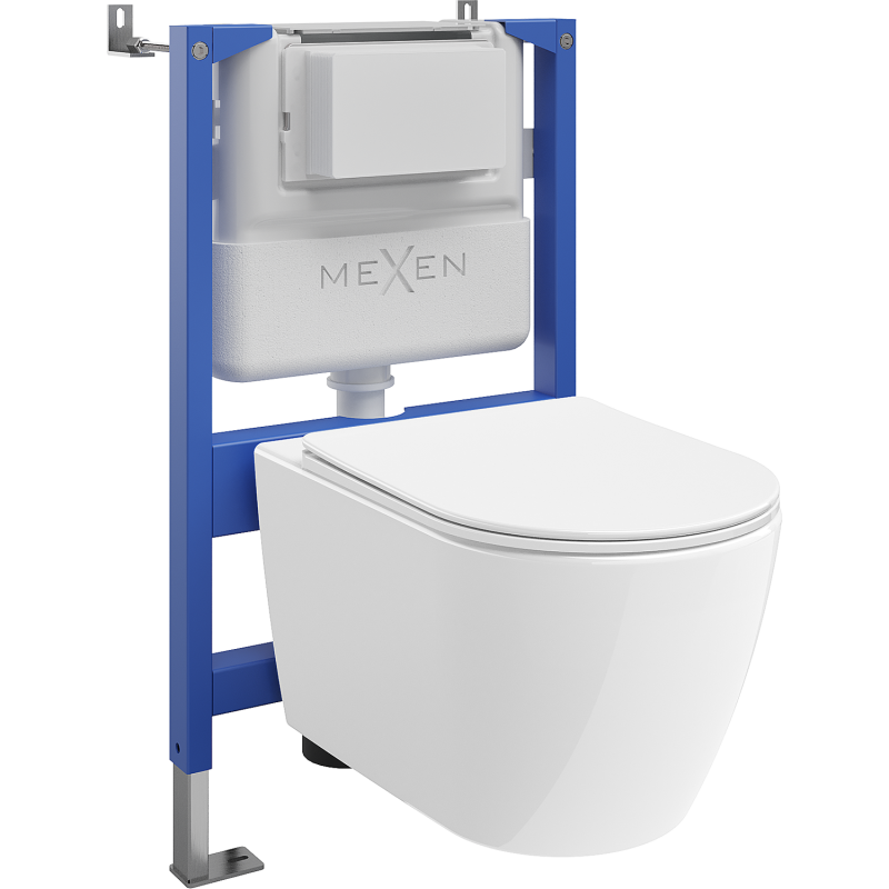 Mexen Rico скрит комплект WC с пневматична стойка Tex Air XS-F с тоалетна чиния 2.0