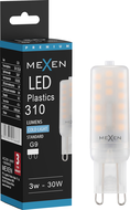 Mexen Aura LED крушка G9, 3W, Студена - 6500K, 310 lm - L120-G9-0365-01