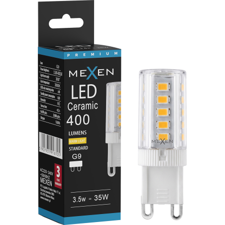 Mexen Aura LED крушка G9, 3,5W, Топла - 3000K, 400 lm - L121-G9-0330-01