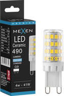 Mexen Aura LED крушка G9, 4W, Студено - 6500K, 490 lm - L121-G9-0465-01