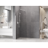 Mexen Kioto-Q душ стена Walk-in 90 x 200 см, прозрачно 8 мм, бяла - 800-090-101-20-00-Q