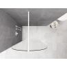 Mexen Kioto-Q преграда за душ Walk-in 120 x 200 см, прозрачна 8 мм, бяла - 800-120-101-20-00-Q