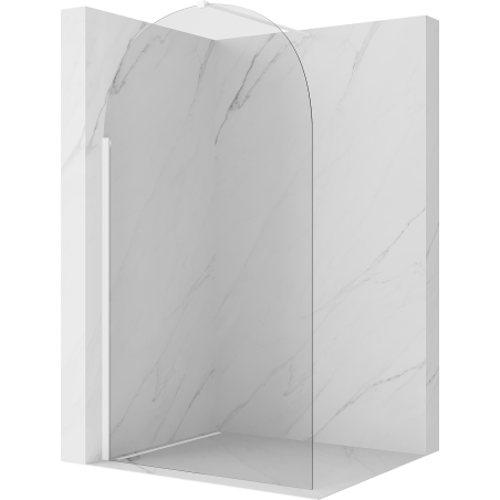 Mexen Kioto-Q преграда за душ Walk-in 120 x 200 см, прозрачна 8 мм, бяла - 800-120-101-20-00-Q