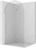 Mexen Kioto-Q преграда за душ Walk-in 120 x 200 см, прозрачна 8 мм, бяла - 800-120-101-20-00-Q