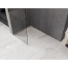 Mexen Kioto-Q душ кабина Walk-in 80 x 200 см, прозрачна 8 мм, златна - 800-080-101-50-00-Q