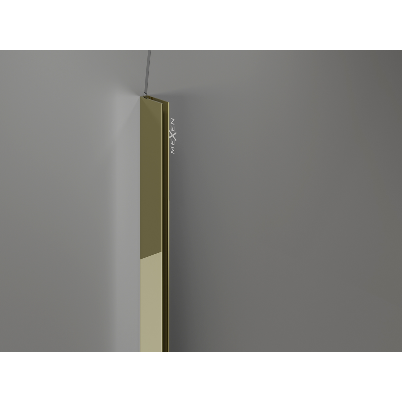 Mexen Kioto-Q душов панел Walk-in 110 x 200 см, прозрачен 8 мм, златен - 800-110-101-50-00-Q