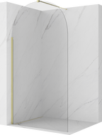 Mexen Kioto-Q Панел за душ Walk-in 120 x 200 см, прозрачен 8 мм, злато - 800-120-101-50-00-Q