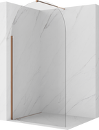 Mexen Kioto-Q душ преграда Walk-in 120 x 200 cm, прозрачно 8 mm, розово злато