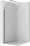 Mexen Kioto-Q душ стена Walk-in 80 x 200 cm, прозрачно 8 mm, gun gray четка - 800-080-101-66-00-Q