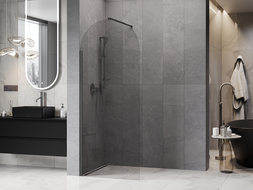 Mexen Kioto-Q душ стена Walk-in 80 x 200 cm, прозрачно 8 mm, gun gray четка - 800-080-101-66-00-Q