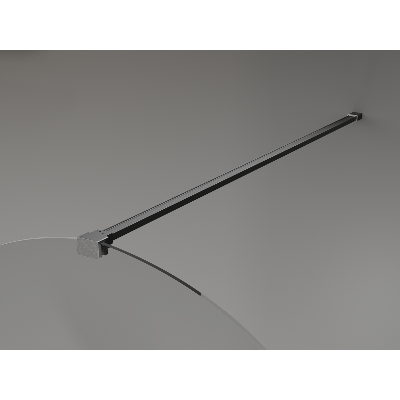 Mexen Kioto-Q душ стена Walk-in 100 x 200 cm, прозрачен 8 mm, четков пистолет сив
