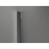 Mexen Kioto-Q душ параван Walk-in 110 x 200 cm, прозрачен 8 mm, пистолетно сиво четкан