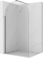 Mexen Kioto-Q душ параван Walk-in 110 x 200 cm, прозрачен 8 mm, пистолетно сиво четкан