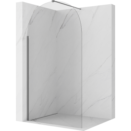 Mexen Kioto-Q душ стена Walk-in 120 x 200 см, прозрачна 8 мм, gun metal - 800-120-101-95-00-Q