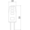 Mexen Oris LED крушка G4, 1,5W, Студено - 6500K, 190 lm - L115-G4-0165-01