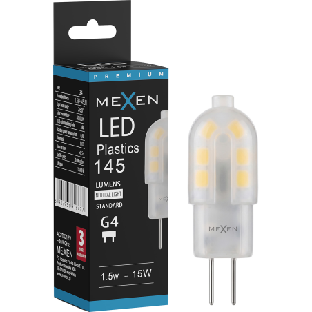 Mexen Oris LED крушка G4, 1,5W, Неутрална - 4000K, 145 lm - L115-G4-0140-03