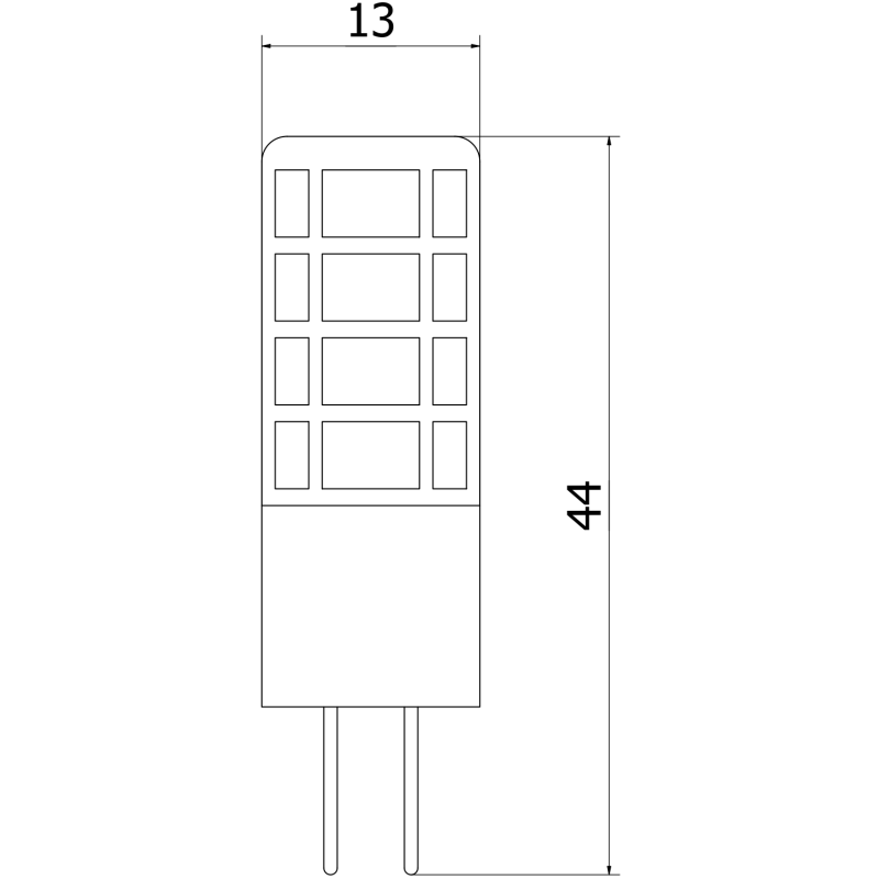 Mexen Oris LED крушка G4, 3W, Неутрална - 4000K, 380 lm - L115-G4-0340-01