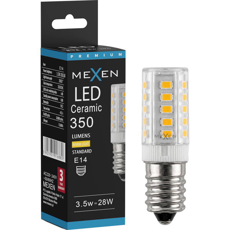 Mexen Aura LED крушка E14, 3,5W, Топла - 3000K, 350 lm - L121-E14-0330-01