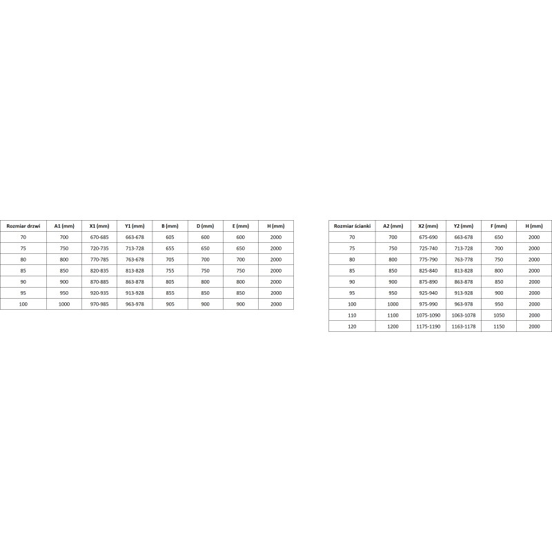Mexen Mist-B душ кабина с отваряща се врата 75 x 75 см, прозрачно стъкло, четкан