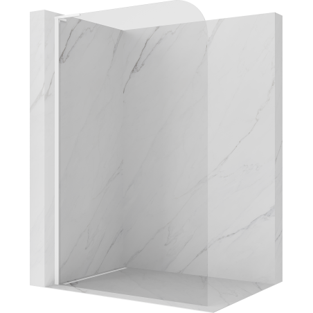 Mexen Kioto-P L стенен душ Walk-in 80 x 200 см, прозрачен 8 мм, бял - 800-080-103-20-00-P