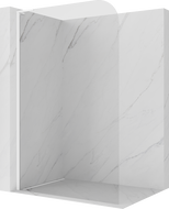 Mexen Kioto-P L душ параван Walk-in 110 x 200 см, прозрачен 8 мм, бял - 800-110-103-20-00-P