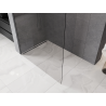 Mexen Kioto-P L душ панел Walk-in 100 x 200 cm, прозрачен 8 mm, четка пушка сив