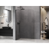 Mexen Kioto-P L Душ стена Walk-in 100 x 200 см, прозрачна 8 мм, черна - 800-100-103-70-00-P
