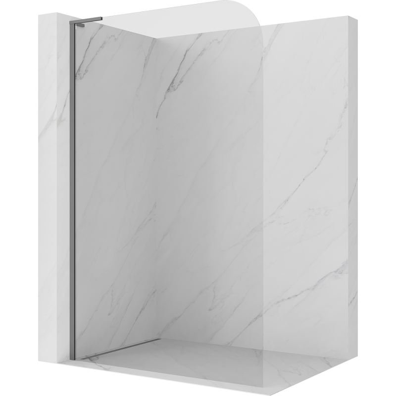 Mexen Kioto-P L душ панели Walk-in 80 x 200 см, прозрачен 8 мм, gun metal - 800-080-103-95-00-P