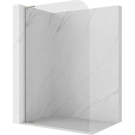 Mexen Kioto-P L Шкаф за душ Walk-in 120 x 200 см, прозрачен 8 мм, четкан никел