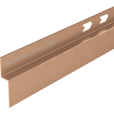 Mexen Line-B предна душ кабина 130 см, четкана мед - 186503130U