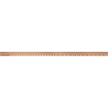 Mexen Line-B предна душ кабина 130 см, четкана мед - 186503130U