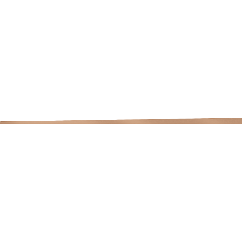 Mexen Line-B листа за наклон за стъкло 120 см лява, матирана мед - 186504120L