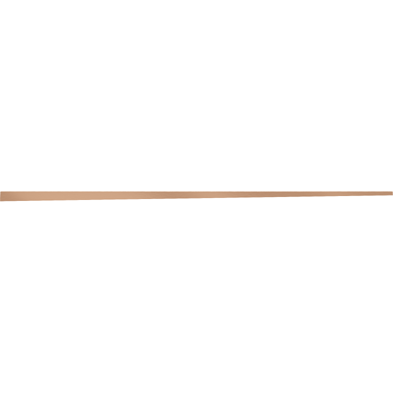 Mexen Line-B листа спадна за стъкло 120 см дясна, матирана мед - 186504120R