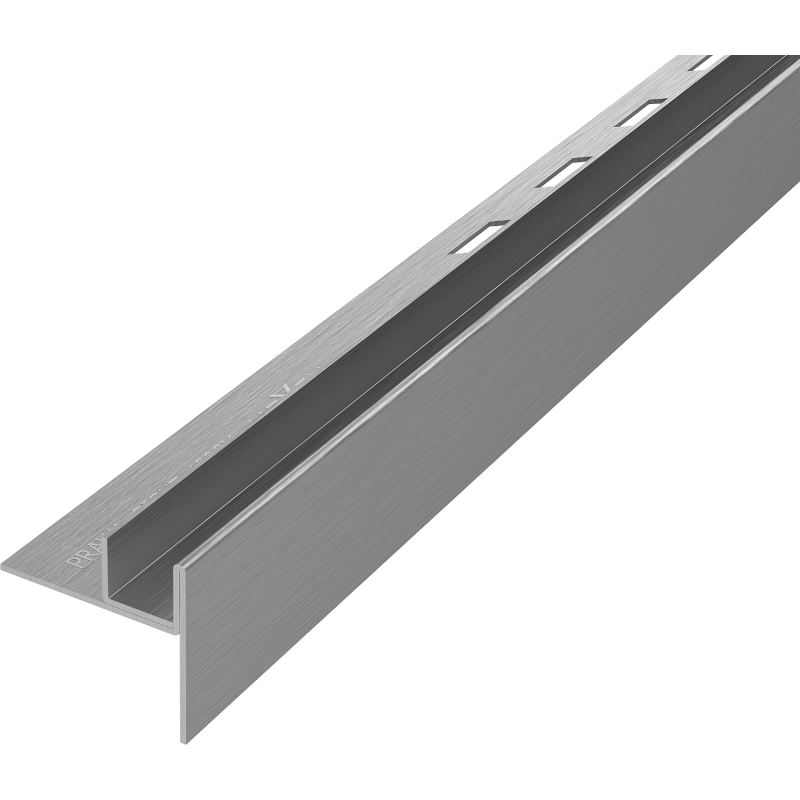 Mexen Line-B падащ профил за стъкло 120 cm десен, четкано сиво оръжейно - 186604120R