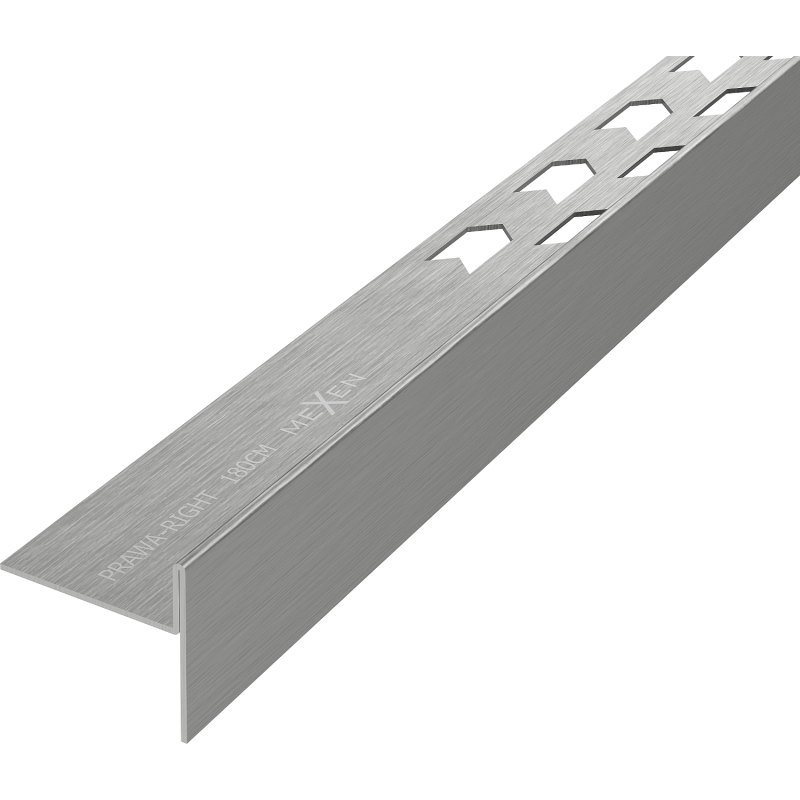 Mexen Line-B стенна подова ламарина 180 см дясна, четчица gun gray - 186601180R
