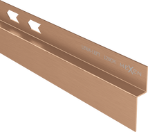 Mexen Line-B стенен наклонен профил 120 см ляв, четкана мед - 186502120L