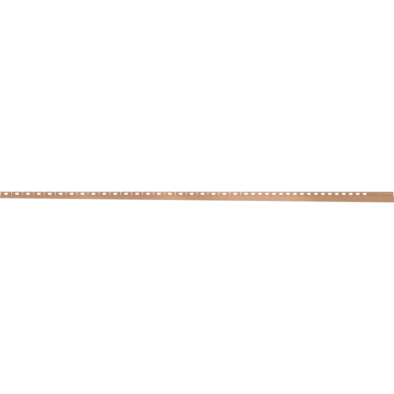 Mexen Line-B стенен ъглов панел 180 см ляв, матирана мед - 186502180L